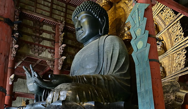 奈良で仏壇引越しの移動中に見えた奈良の大仏