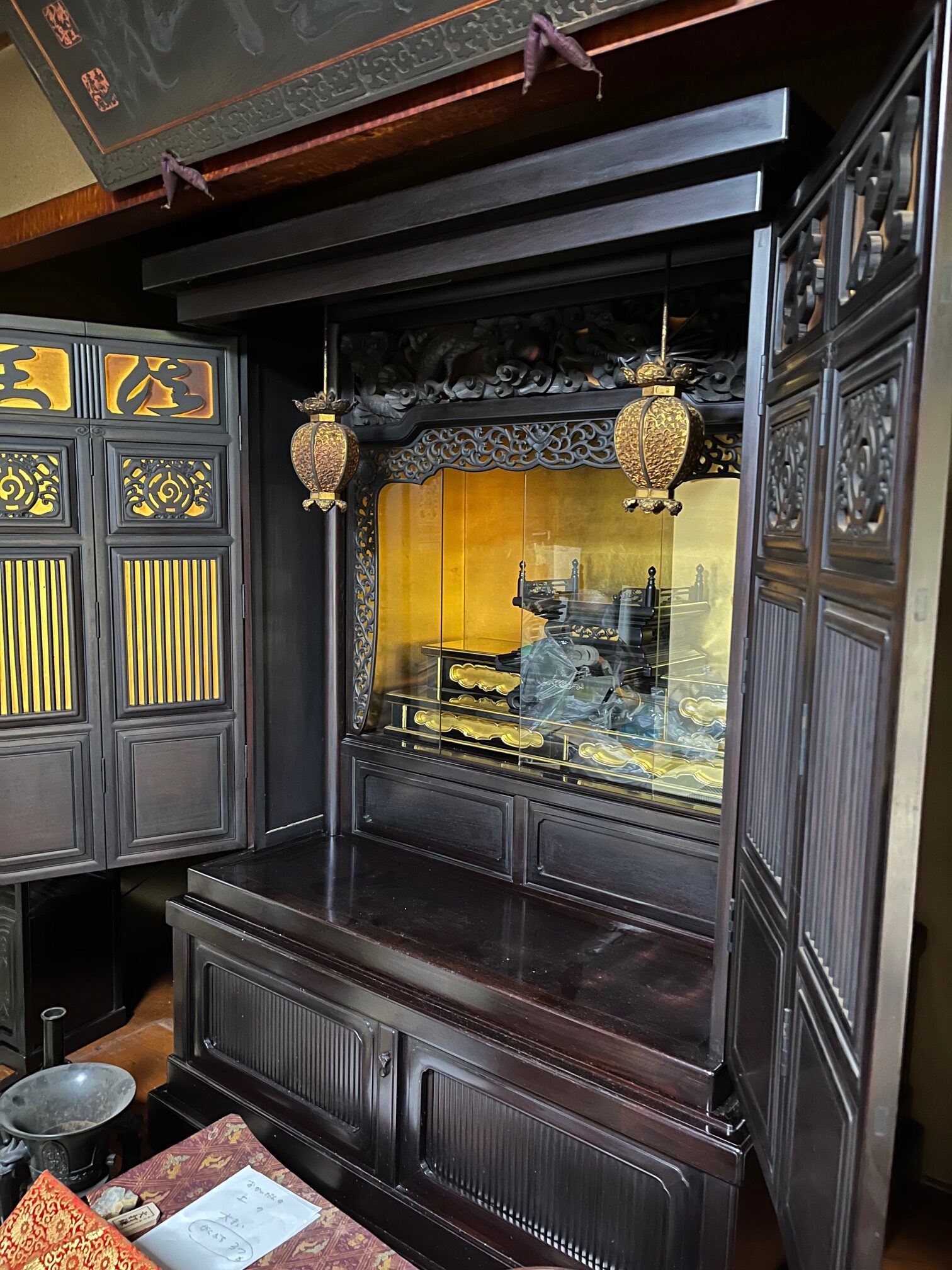 岡山県備前市から岡山市北区への仏壇引越し・移動、運搬輸送前の大型仏壇