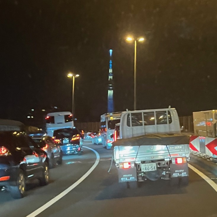 遠くからでも見える東京スカイツリー